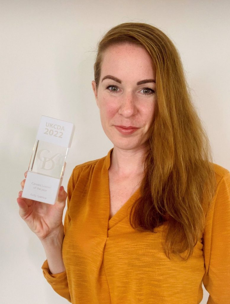 Kelly Spence wins award for widening career options for young people with special needs